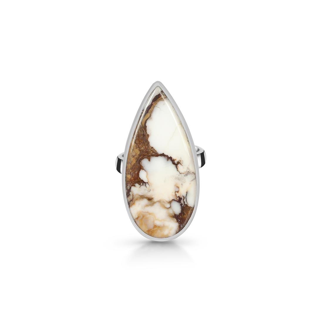 Wild Horse Jasper Adjustable Ring-(WOJ-R-50)
